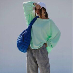 Free People Movement One to Beat Pullover in Pistachio size L NWT